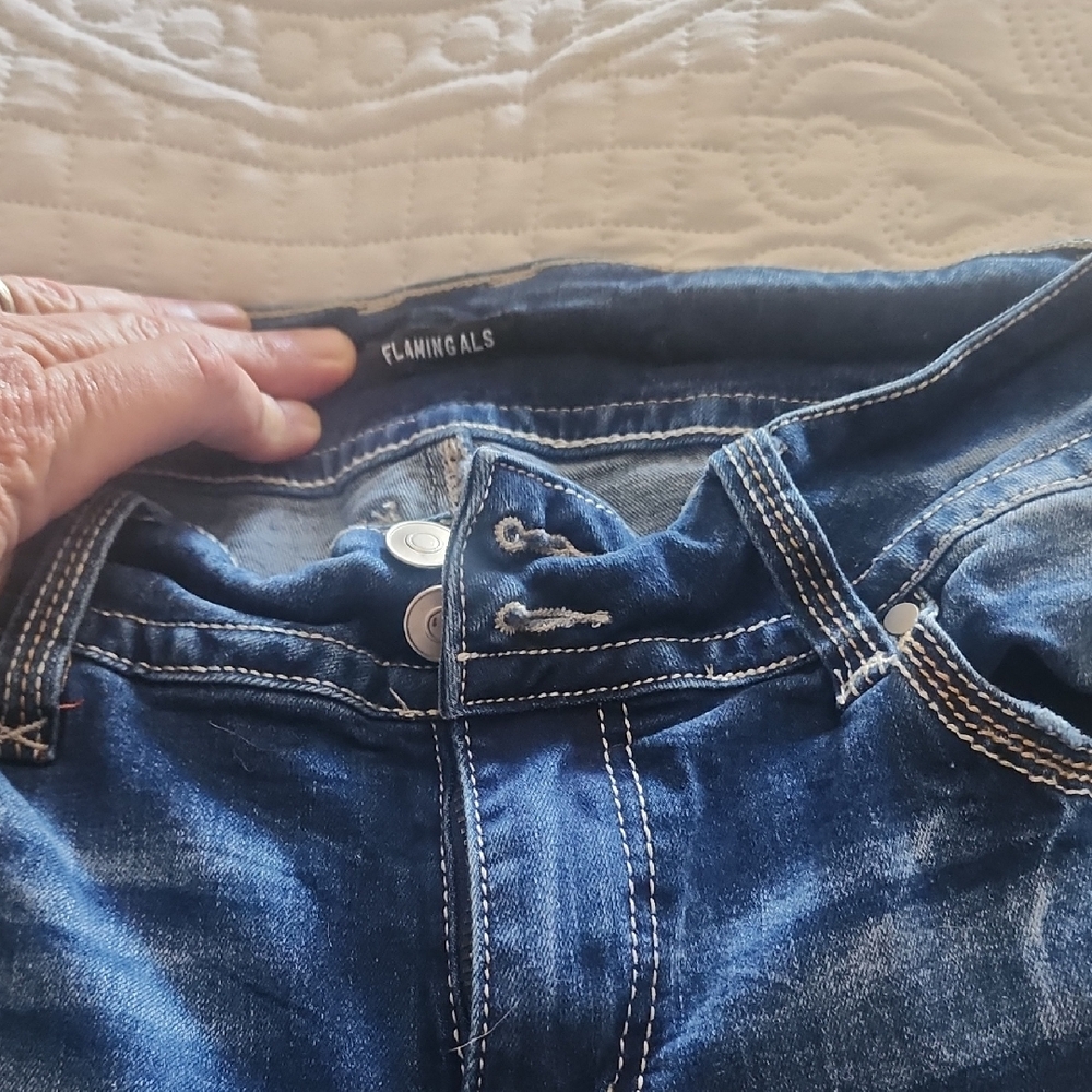 Flanicals Women's Boot Cut Blue Jeans